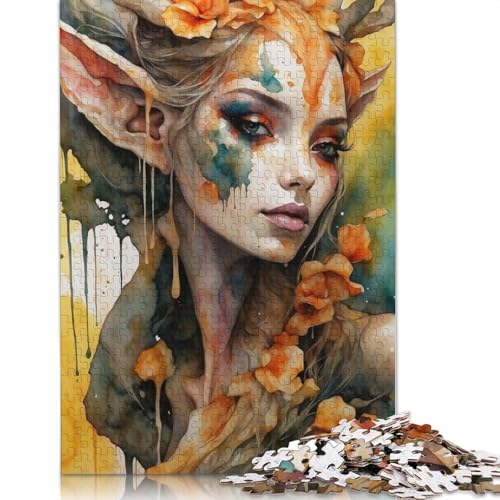 Dangerous Spring Fey Puzzle 1000 Teile Schwer Puzzle Spielzeug Lernspiel Impossible Herausforderungsspielzeug Für Erwachsene Kinder 1000pcs (38x26cm) von LMYmoney
