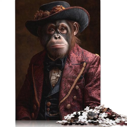 Das Elegante Orang-Utan-Puzzle-Spielzeug, Lernspiel, Premium-Karton-Puzzle für Erwachsene und Kinder, Geschenk, 1000 Teile (26 x 38 cm) von LMYmoney