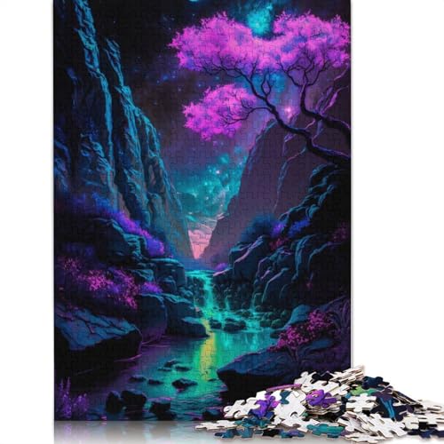 Das Flusstal-Puzzle für Erwachsene, Spielzeug, Lernspiel, schwierige Puzzles für Kinder ab 12 Jahren, 1000 Teile (75 x 50 cm) von LMYmoney