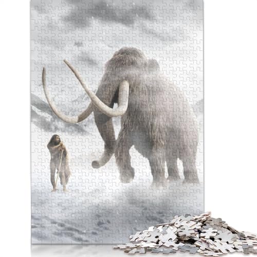 Das Mammut-Puzzle, 100% recyceltes Kartonpapier, rechteckiges Puzzle für Erwachsene und Kinder, 1000 Teile (26 x 38 cm) von LMYmoney