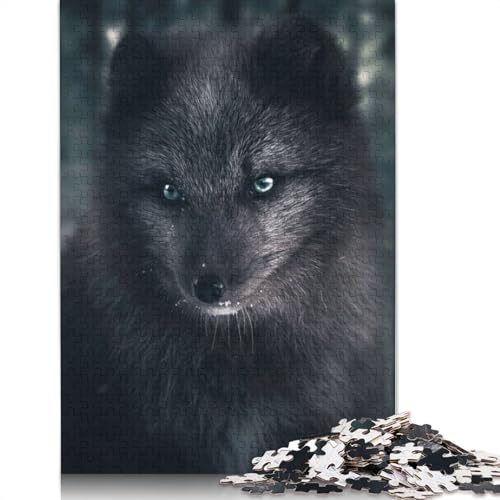 Das Silver Fox Puzzle, schwierig, aus 100% recyceltem Karton, für Frauen und Männer, Vatertagsgeschenke, 1000 Teile (26 x 38 cm) von LMYmoney