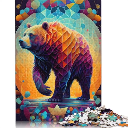 Das langsame und mächtige Bären-Puzzle, Dekompressionsspielzeug, rechteckiges Papierpuzzle für Kinder und Erwachsene ab 12 Jahren, 1000 Teile (26 x 38 cm) von LMYmoney