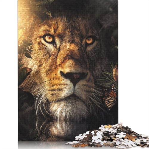 Das versteckte Löwen-Puzzle, herausfordernd und knifflig, 100% recycelter Karton, Puzzle für Erwachsene, Geburtstagsgeschenk für Teenager, 1000 Teile (75 x 50 cm) von LMYmoney