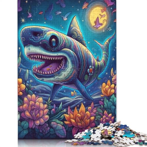 Deep Jaws Puzzles 1000 Teile Schwer Puzzle Spielzeug Pädagogisches Spiel Impossible Herausforderungsspielzeug Für Erwachsene Und Kinder in Bewährter 1000pcs (40x28cm) von LMYmoney