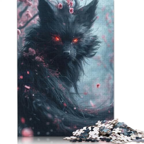Der Dämon Kitsune Fox, 1500-teiliges Puzzle, ab 18 Jahren, Lernspiele, Puzzles für Erwachsene, für Frauen, für Kinder ab 12 Jahren, 1500 Teile (85 x 57 cm) von LMYmoney