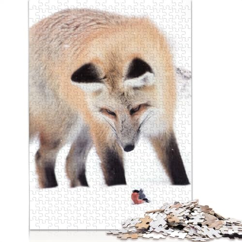 Der Fuchs und der Gimpel, Premium-Puzzle aus 100% recyceltem Brett, für Kinder und Erwachsene ab 12 Jahren, 1000 Teile (26 x 38 cm) von LMYmoney