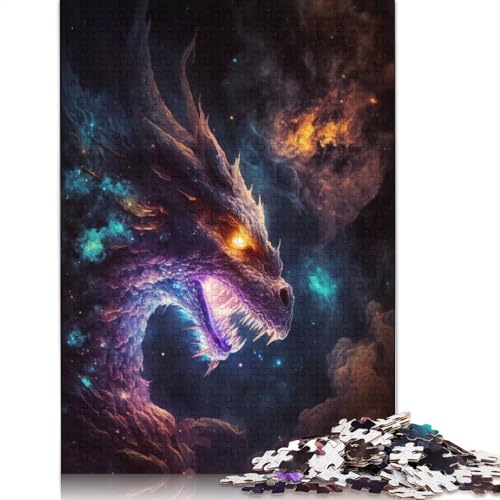 Der Regenbogen-Ältere-Drache, 1000-teiliges Puzzle, ab 18 Jahren, Lernspiele, Puzzles für Erwachsene, für Frauen, für Kinder ab 12 Jahren, 1000 Teile (75 x 50 cm) von LMYmoney