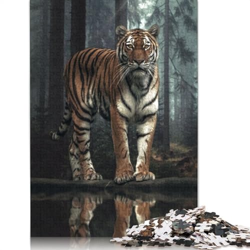Der Tiger im Wald, Puzzle-Spielzeug, Lernspiel, Premium-Karton-Puzzle für Erwachsene und Kinder, 1000 Teile (26 x 38 cm) von LMYmoney