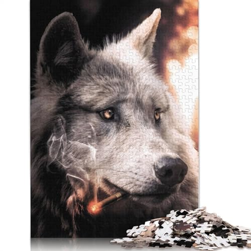 Der große böse Wolf, Puzzle, Familienspaß, rechteckiges Papierpuzzle für Jungen oder Mädchen, Kindertagsgeschenke, 1000 Teile (26 x 38 cm) von LMYmoney