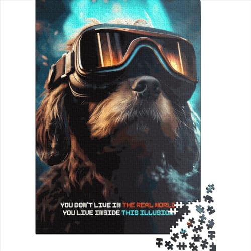 Dog Gaming Puzzles 1000 Teile Schwer Puzzle Spielzeug Lernspiel Impossible Herausforderungsspielzeug Für Erwachsene Und Kinder Ab 12 Jahren 1000pcs (38x26cm) von LMYmoney