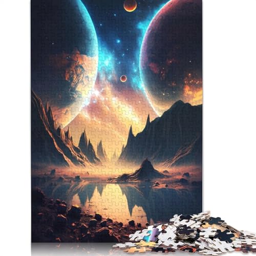 Doppelte Planetenlandschaftspuzzles für Erwachsene ab 18 Jahren, Lernspiele, Puzzle für Erwachsene und Kinder, 1000 Teile (75 x 50 cm) von LMYmoney
