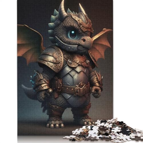 Dragon Armor Puzzle 1000-teilige Schwer Puzzle Spielzeug Pädagogisches Spiel Impossible Herausforderung Spielzeug Für Erwachsene Kinder 1000pcs (38x26cm) von LMYmoney