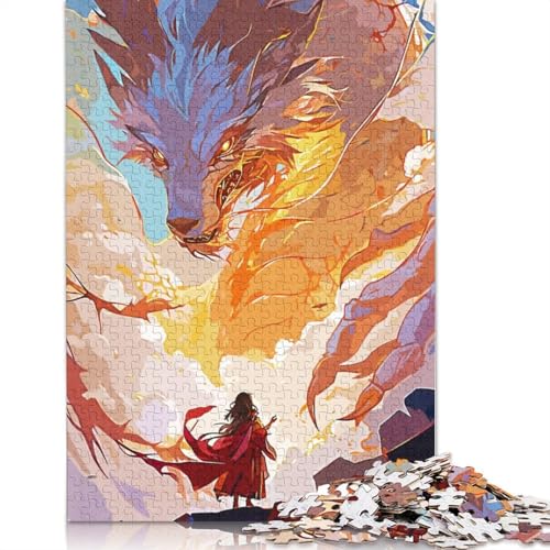 Dragon Mystic Puzzle 1000 Teile Schwer Puzzle Spielzeug Lernspiel Impossible Herausforderungsspielzeug Für Erwachsene Kinder 1000pcs (38x26cm) von LMYmoney