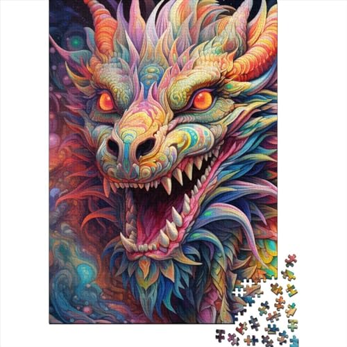 Dragon Puzzle 1000 Teile Schwer Puzzle Spielzeug Lernspiel Impossible Herausforderungsspielzeug Für Erwachsene Und Kinder Ab 12 Jahren 1000pcs (38x26cm) von LMYmoney