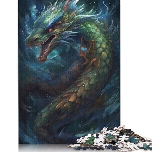 Dragon Wonder Puzzle, Familienspaß, rechteckiges Papierpuzzle für Kinder und Erwachsene ab 12 Jahren, Geburtstagsgeschenk, 1000 Teile (26 x 38 cm) von LMYmoney