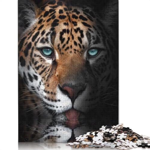 Drinking Jaguar Puzzle 1000-teilige Schwer Puzzle Spielzeug Lernspiel Impossible Herausforderungsspielzeug Für Erwachsene Und Kinder Ab 14 Jahren 1000pcs (38x26cm) von LMYmoney