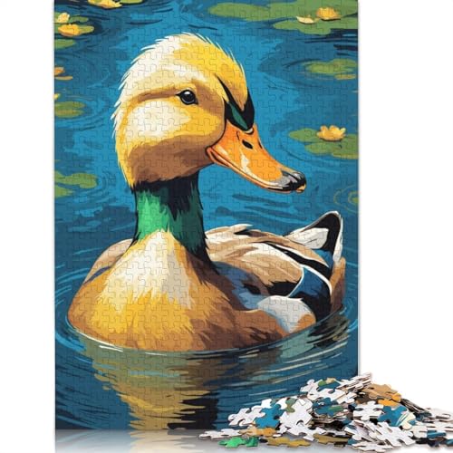 Duck Art Farm Animal Puzzle 1000-teilige Schwer Puzzle Spielzeug Pädagogisches Spiel Impossible Herausforderungsspielzeug Für Erwachsene Kinder 1000pcs (38x26cm) von LMYmoney