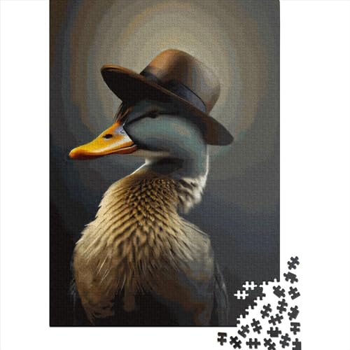 Duck Hat Puzzles 1000 Teile Schwer Puzzle Spielzeug Lernspiel Impossible Herausforderung Spielzeug Für Erwachsene Und Kinder Ab 14 Jahren 1000pcs (38x26cm) von LMYmoney