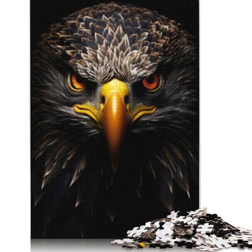 Eagle Gold Dark Puzzle-Spielzeug, Lernspiel, Premium-Puzzle aus Karton für Erwachsene und Kinder, 1000 Teile (26 x 38 cm) von LMYmoney