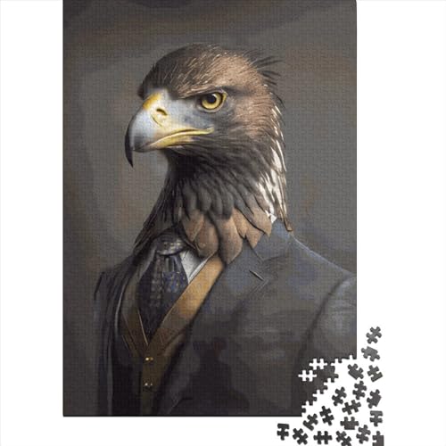 Eagle Portrait Puzzle 1000 Teile Schwer Puzzle Spielzeug Lernspiel Impossible Herausforderungsspielzeug Für Erwachsene Und Kinder Ab 14 Jahren 1000pcs (38x26cm) von LMYmoney