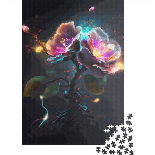 Electric Bloom Puzzle 1000 Teile Schwer Puzzle Spielzeug Pädagogisches Spiel Impossible Herausforderungsspielzeug Für Erwachsene Kinder 1000pcs (75x50cm) von LMYmoney