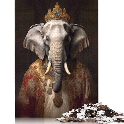 Elephant Elegance Puzzle 1000 Teile Schwer Puzzle Spielzeug Lernspiel Impossible Herausforderung Spielzeug Für Erwachsene Kinder 1000pcs (75x50cm) von LMYmoney