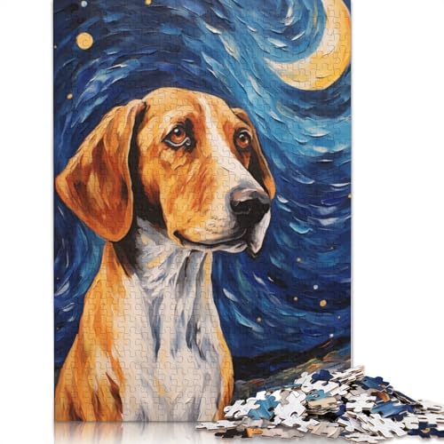 Englischer Foxhound-Hund, Puzzlespielzeug für Erwachsene, Lernspiel, Puzzlespiele für Erwachsene für Frauen und Männer, 1500 Teile (85 x 57 cm) von LMYmoney