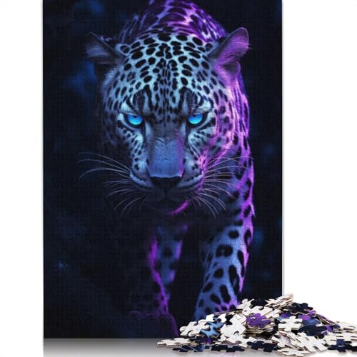 Episches Geparden-Puzzle, Dekompressionsspielzeug, rechteckiges Papierpuzzle für Kinder und Erwachsene ab 12 Jahren, Geschenke, 1000 Teile (26 x 38 cm) von LMYmoney