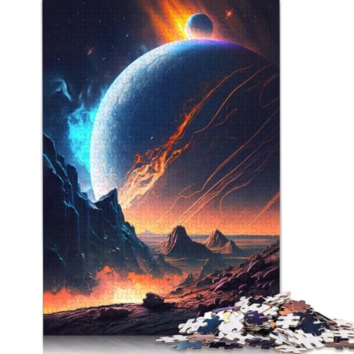 Fantasy-Anime-Landschaft, 1000 Puzzleteile, herausfordernd und knifflig, Puzzle für Männer, Geschenke für Erwachsene und Teenager, 1000 Teile (75 x 50 cm) von LMYmoney