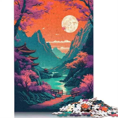 Fantasy Landscape 55 520-teiliges Puzzle, ab 18 Jahren, Lernspiele, Puzzles für Erwachsene, für Frauen, für Kinder ab 12 Jahren, 520 Teile (52 x 38 cm) von LMYmoney