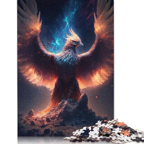 Fantasy Phoenix Puzzle für Erwachsene und Jugendliche, 1000 Teile, Holzpuzzle für Erwachsene, Puzzles für Jugendliche ab 12 Jahren, (75 x 50 cm) von LMYmoney
