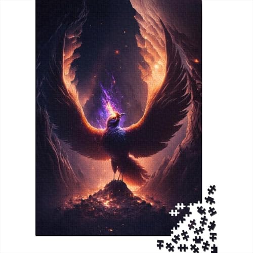 Fantasy Phoenix Puzzles für Erwachsene, 1000-teiliges Puzzle für Teenager ab 12 Jahren, 1000 Teile (38 x 26 cm) von LMYmoney