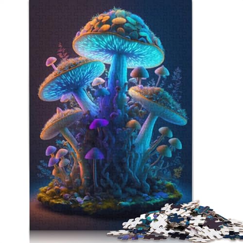 Fantasy-Pilz-Puzzles, 1000 Teile, Holzpuzzles für Erwachsene und Jugendliche, Familienspiel, 1000 Teile (75 x 50 cm) von LMYmoney