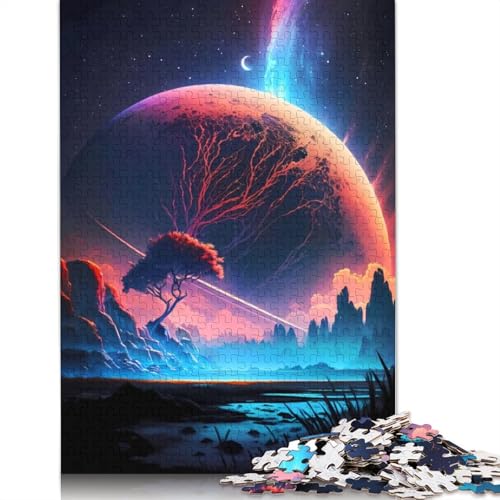 Fantasy Planet Connection 1000 Puzzles für Erwachsene, Stressabbau, Puzzlespiele für Erwachsene, für Erwachsene und Kinder, 1000 Teile (75 x 50 cm) von LMYmoney