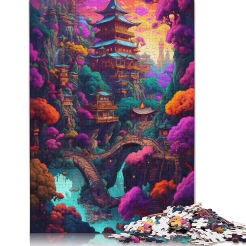 Fantasy Village 15 1500 Puzzles für Erwachsene, Lernspiel, Puzzlespiele für Erwachsene für Jungen oder Mädchen, 1500 Teile (85 x 57 cm) von LMYmoney
