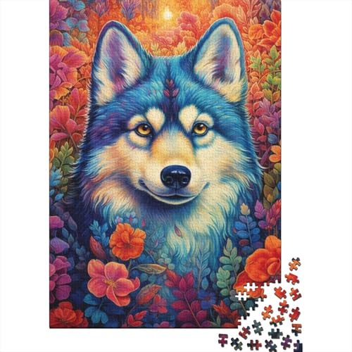 Fantasy Wolf Puzzle DIY Spiel Papier Rechteckiges Puzzle für Jungen oder Mädchen Geburtstagsgeschenk 1000 Teile (38x26cm) von LMYmoney
