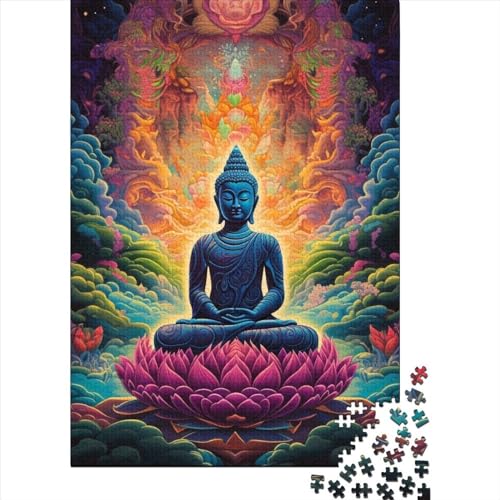 Figure of The Buddha Puzzle 1000 Teile Schwer Puzzle Spielzeug Lernspiel Impossible Herausforderung Spielzeug Für Erwachsene Und Kinder Ab 12 Jahren 1000pcs (75x50cm) von LMYmoney