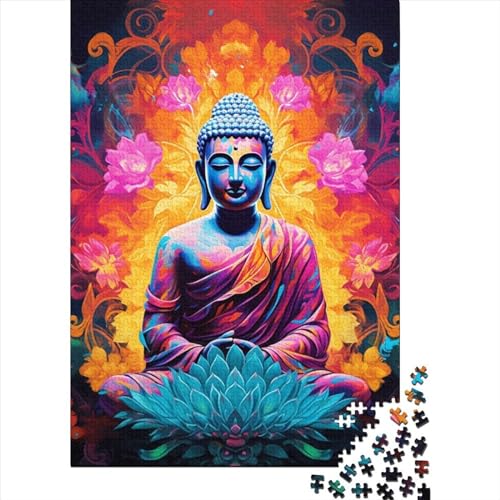Figure of The Buddha Puzzle 1000 Teile Schwer Puzzle Spielzeug Lernspiel Impossible Herausforderungsspielzeug Für Erwachsene Und Kinder Ab 14 Jahren 1000pcs (75x50cm) von LMYmoney