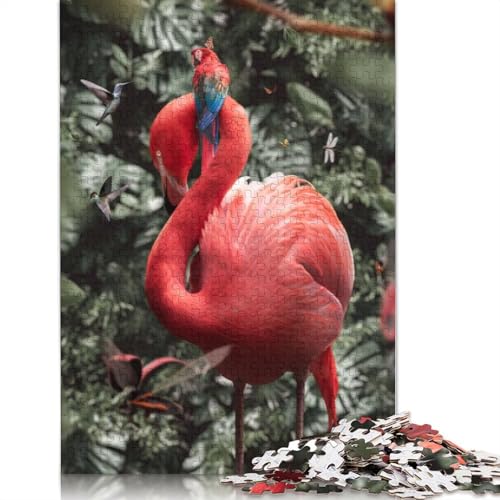 Flamingo Flair Puzzle 1000-teilige Schwer Puzzle Spielzeug Lernspiel Impossible Herausforderung Spielzeug Für Erwachsene Und Kinder in Bewährter 1000pcs (38x26cm) von LMYmoney