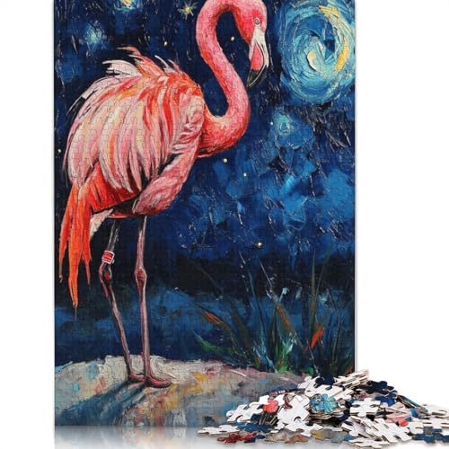 Flamingo Serenade Puzzle 1000 Teile Schwer Puzzle Spielzeug Lernspiel Impossible Herausforderungsspielzeug Für Erwachsene Und Kinder Ab 14 Jahren 1000pcs (38x26cm) von LMYmoney