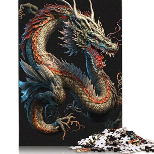 Flying Dragon Puzzle 1000 Teile Schwer Puzzle Spielzeug Pädagogisches Spiel Impossible Herausforderungsspielzeug Für Erwachsene Kinder 1000pcs (40x28cm) von LMYmoney