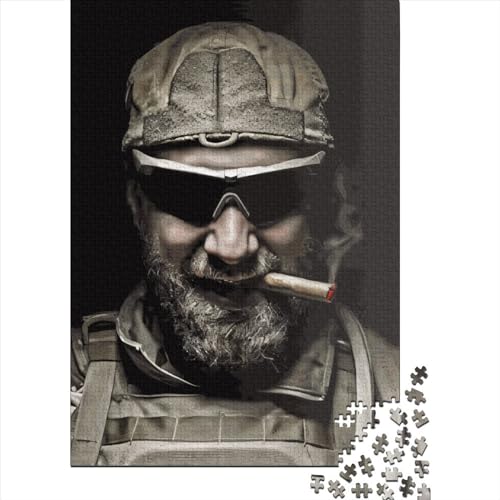 Forces Smoking Puzzle 1000-teilige Schwer Puzzle Spielzeug Lernspiel Impossible Herausforderung Spielzeug Für Erwachsene Kinder 1000pcs (38x26cm) von LMYmoney