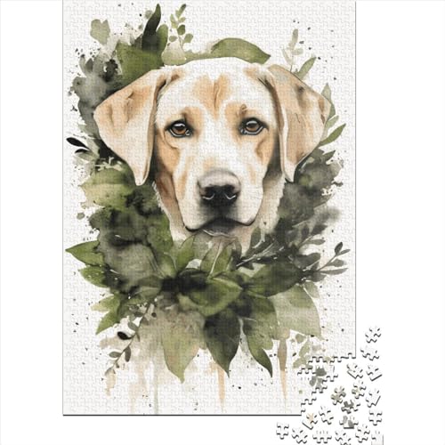 Forest Dog Puzzle 1000 Teile Schwer Puzzle Spielzeug Lernspiel Impossible Herausforderungsspielzeug Für Erwachsene Und Kinder Ab 14 Jahren 1000pcs (38x26cm) von LMYmoney
