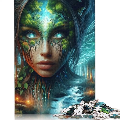 Forest Nymph Puzzle 1000-teilige Schwer Puzzle Spielzeug Lernspiel Impossible Herausforderungsspielzeug Für Erwachsene Kinder 1000pcs (75x50cm) von LMYmoney