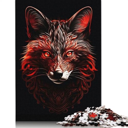 Fox Art Puzzle 1000-teilige Schwer Puzzle Spielzeug Lernspiel Impossible Herausforderungsspielzeug Für Erwachsene Und Kinder in Bewährter 1000pcs (75x50cm) von LMYmoney