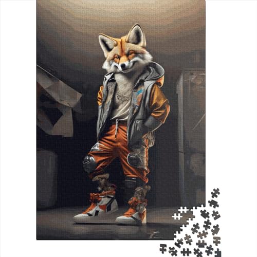 Fox Dancer Puzzle 1000-teilige Schwer Puzzle Spielzeug Lernspiel Impossible Herausforderungsspielzeug Für Erwachsene Und Kinder Ab 12 Jahren 1000pcs (75x50cm) von LMYmoney