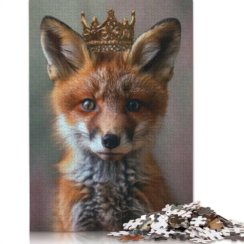 Fox King Puzzle 1000 Teile Schwer Puzzle Spielzeug Pädagogisches Spiel Impossible Herausforderungsspielzeug Für Erwachsene Und Kinder in Bewährter 1000pcs (38x26cm) von LMYmoney
