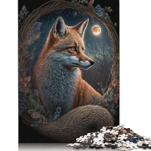 Fox Puzzle, kreative Spiele, 100% recycelter Karton, Puzzle für Erwachsene, 1000 Teile (75 x 50 cm) von LMYmoney