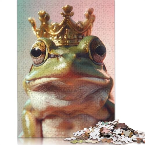Froschkönig-Puzzle, präzises, ineinandergreifendes Papier-Rechteckpuzzle für Erwachsene und Kinder, einzigartiges Geschenk, 1000 Teile (26 x 38 cm) von LMYmoney