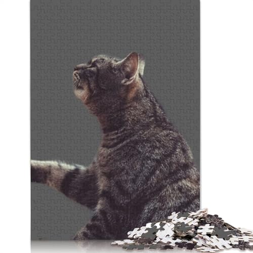 Funny Cat Puzzle 1000-teilige Schwer Puzzle Spielzeug Lernspiel Impossible Herausforderung Spielzeug Für Erwachsene Und Kinder in Bewährter 1000pcs (38x26cm) von LMYmoney